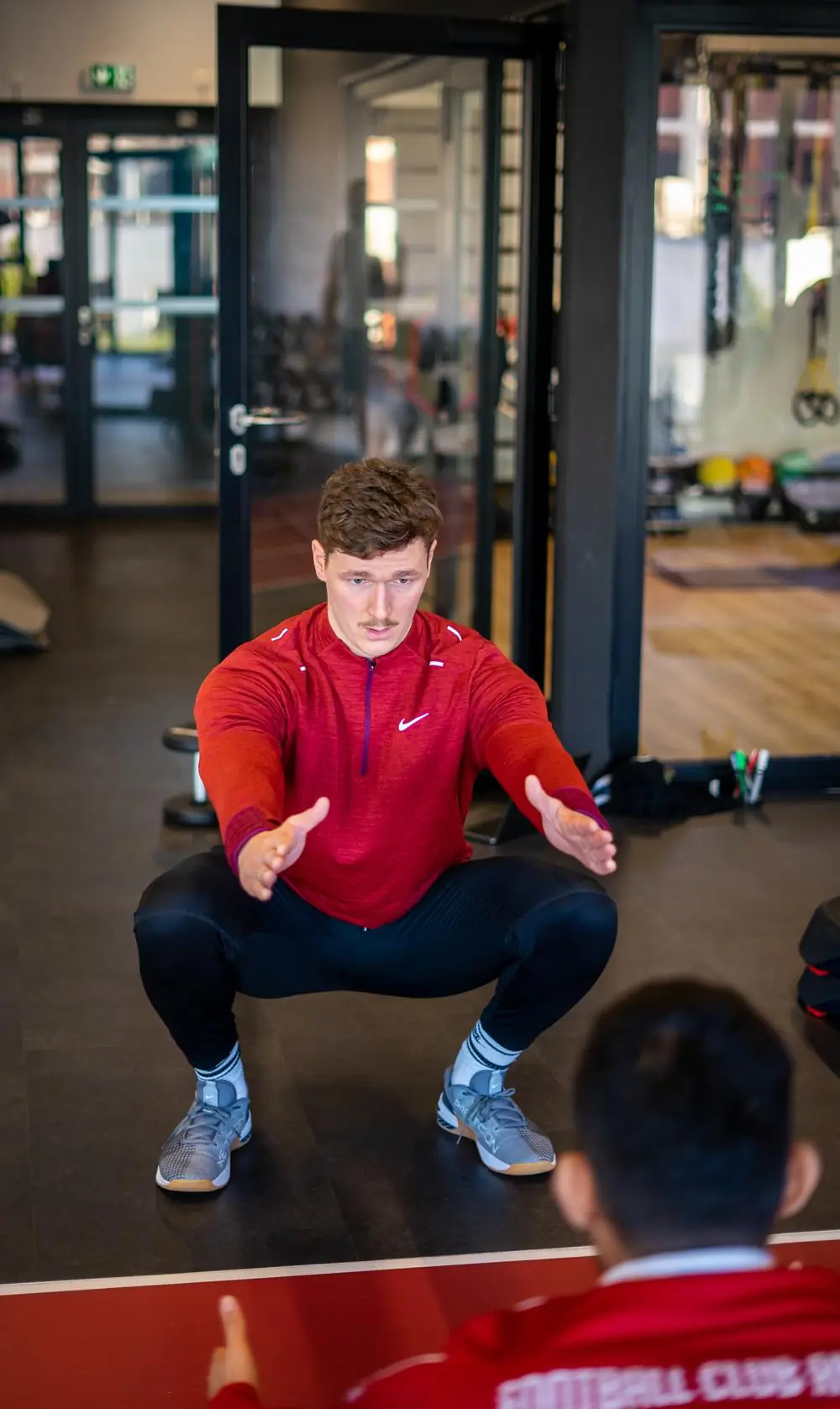 Bilan du mouvement avec un sportif en salle